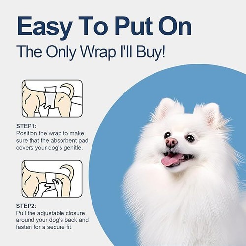 50 Pack Waist Disposable Dog Diapers Male Wraps Belly Bands Pet Soft All Sizes - Picture 21 of 27