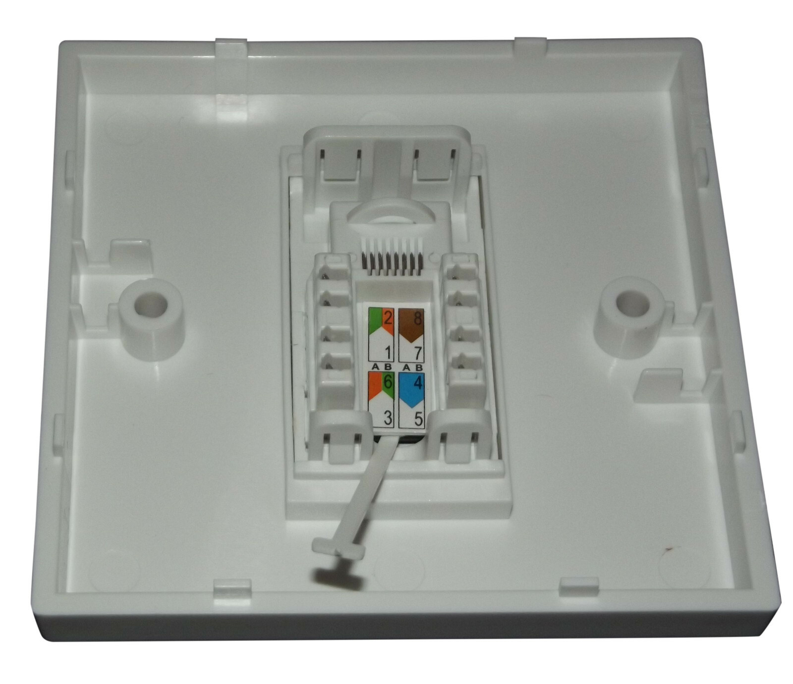 Cat5e RJ45 Single Face Plate (Network Ethernet data Wall One socket ...
