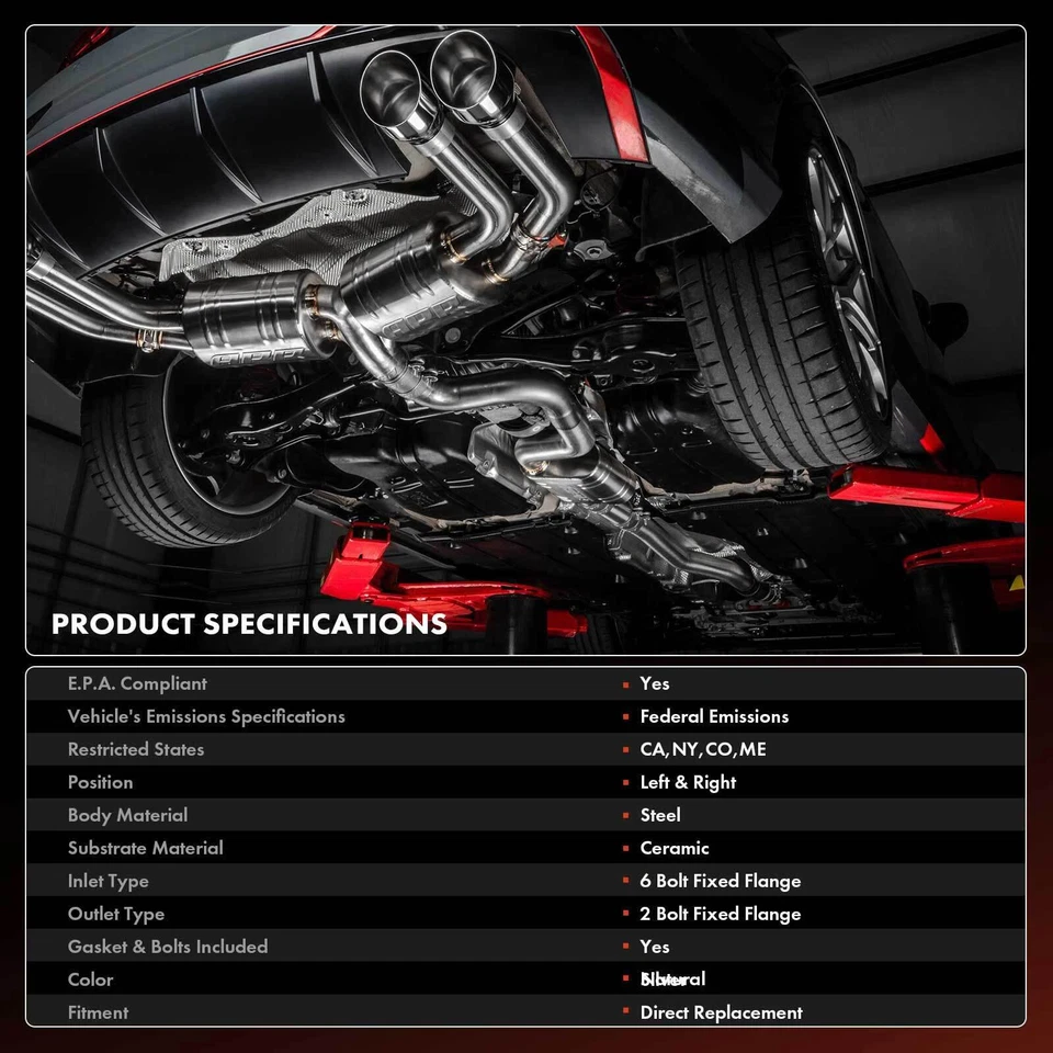 Nuevo convertidor catalítico izquierdo y derecho para Chrysler Sebring Dodge Grand Caravan Foto 3 de 4