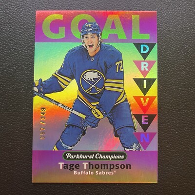 2023-24 UD - Parkhurst Champions - Goal Driven Tage Thompson GD-32 Gold 097/349