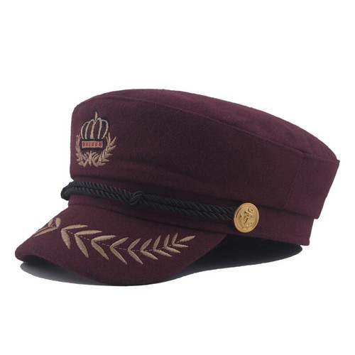 Kapitän Stil bretonische Mütze Fischer griechischer Geiger Unisex Kappe Seefahrer Matrose Baskenmütze - Bild 16 von 16