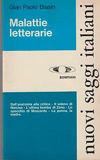 MALATTIE LETTERARIE BIASIN GIAN PAOLO BOMPIANI 1976 NUOVI SAGGI ITALIANI - Bild 2 von 2