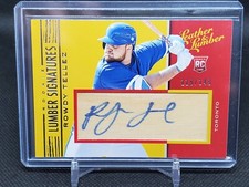 2019 PANINI LEATHER & LUMBER ROWDY TELLEZ BLUE JAYS  AUTO GAME BAT RELIC 119/149