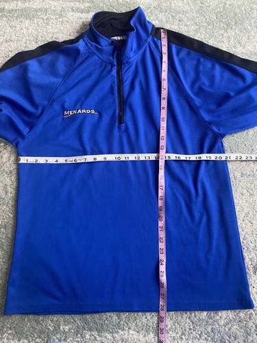 Menards 1/4 Zip Sz L Pullover Manager Employee Store Associate Work Uniform - Picture 5 of 8