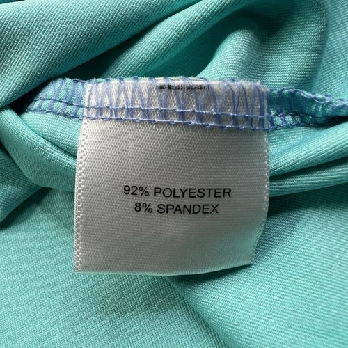 Peter Millar Summer Comfort Polo Shirt Mens M Medium Blue Geometric Performance - Picture 4 of 9