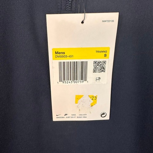 Nike PRO Dri Fit Maglione Uomo Small Hyper Dry Blu Mezza Zip 1/4 Allenamento Top - Foto 6 di 12