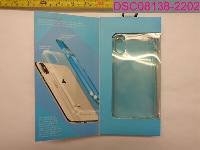 CYLO iPhone X Drop-Shield Dual Case Protection Blue Aluminum Bumper Silicone Cas