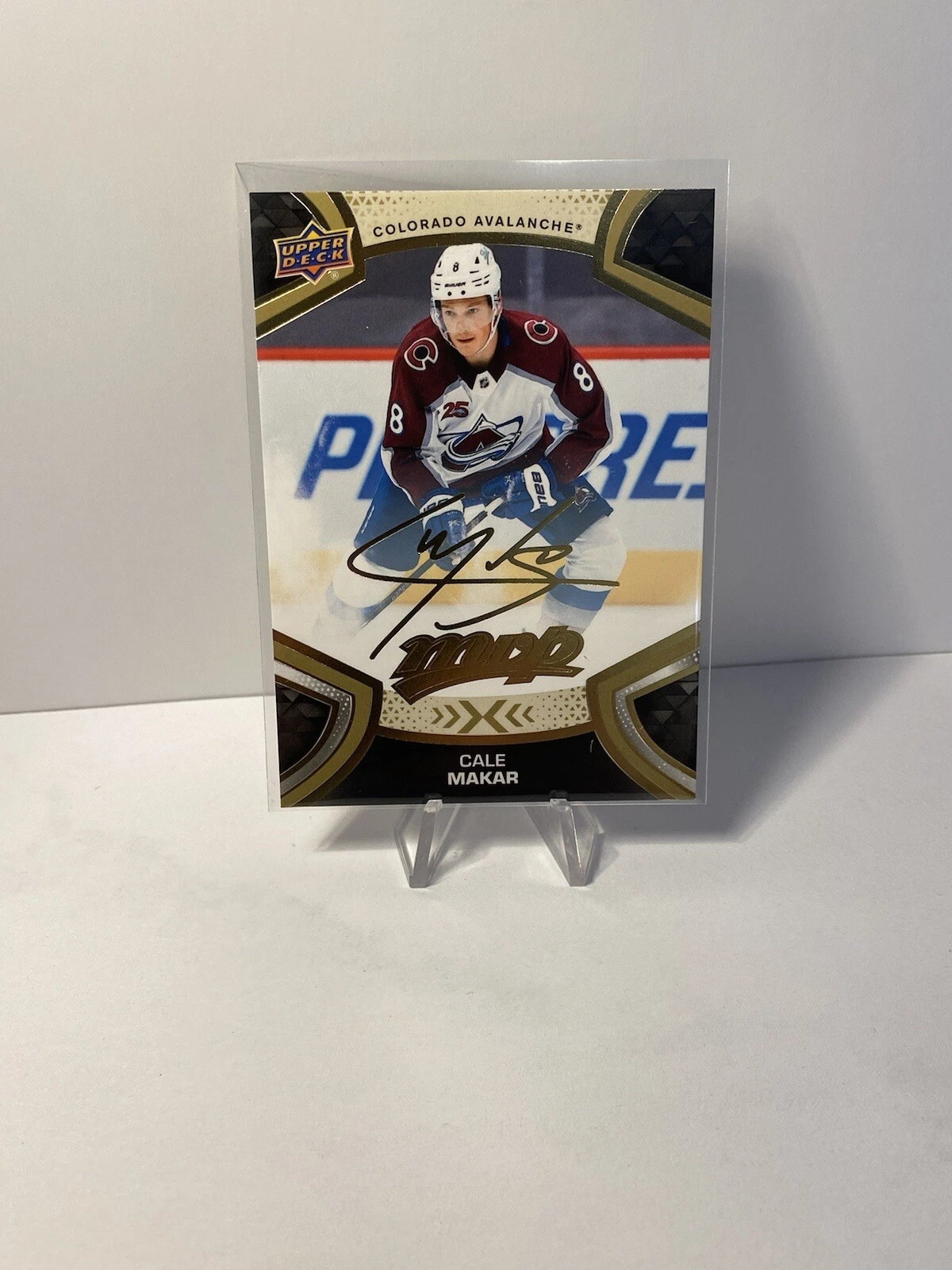2021-22 Upper Deck MVP RARE Gold Script Cale Makar #208 Colorado Avalanche