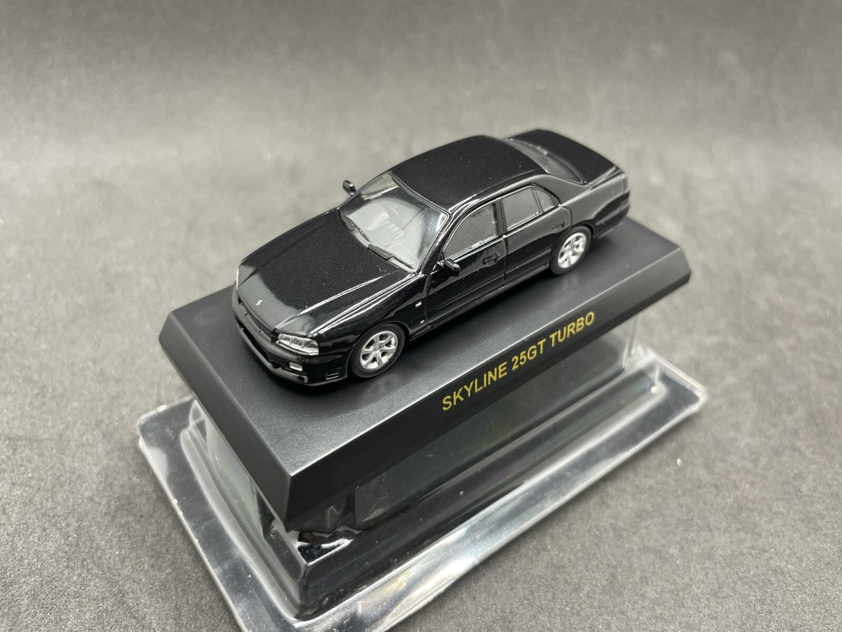 1/64 Kyosho Nissan Skyline GT-R 25GT TURBO Black diecast model car