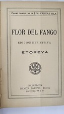 FLOR DE FANGO LIBRO ANTIGUO