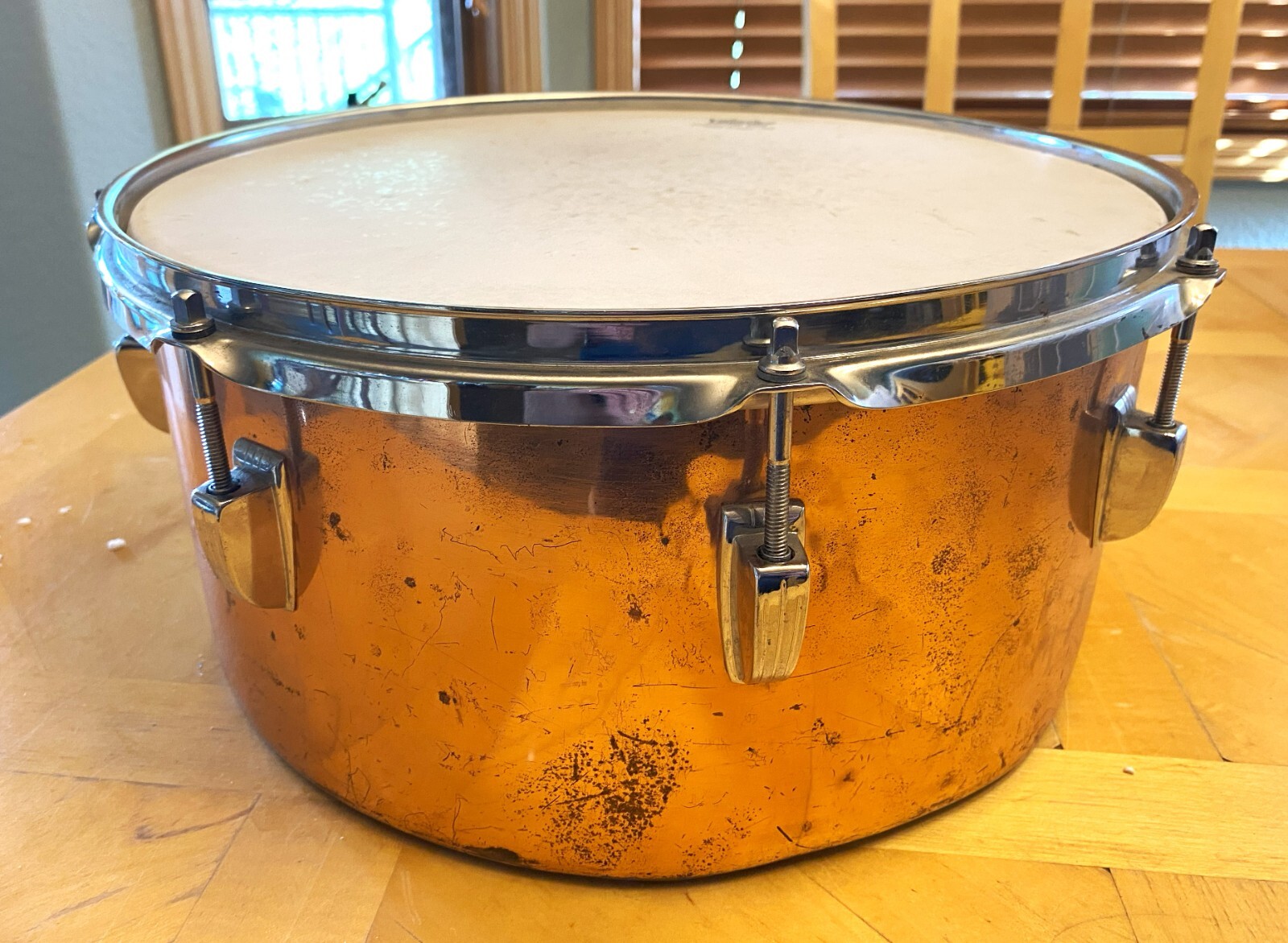One VINTAGE Ludwig 13 inch COPPER TIMBALES eBay
