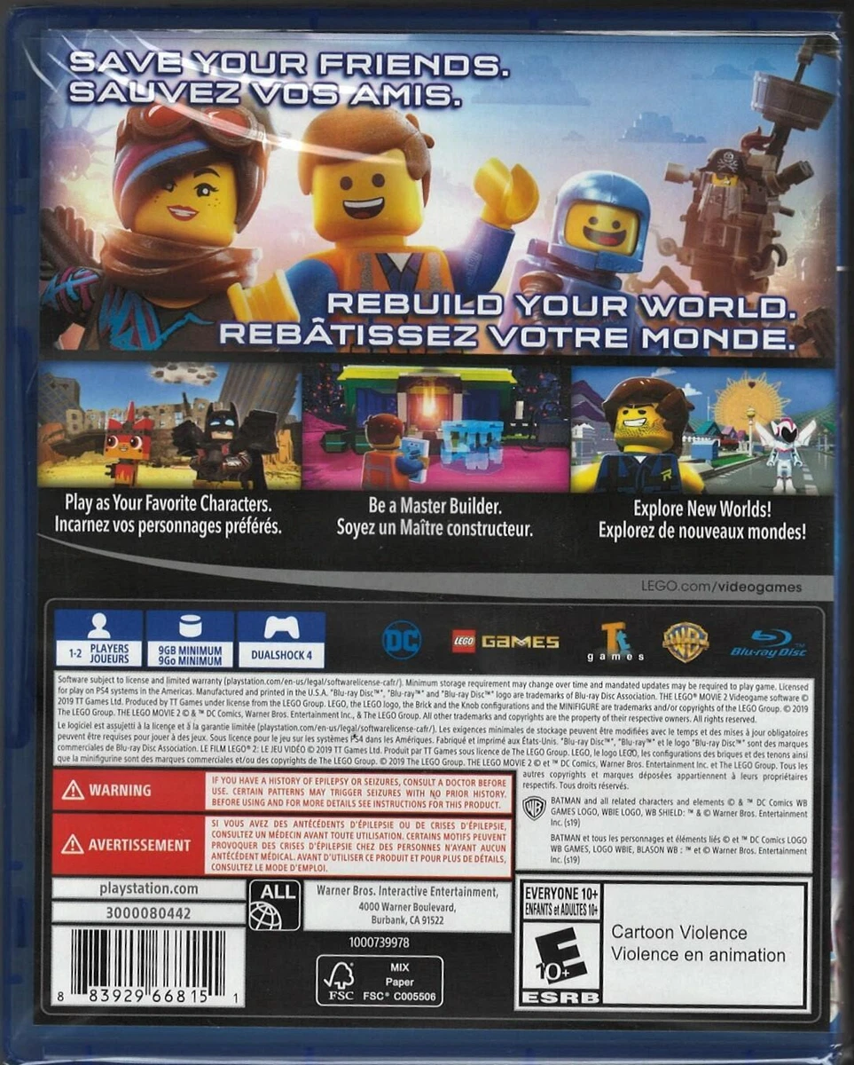 Lego movie 2 sale ps4