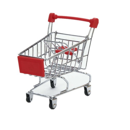 Dollhouse Miniature Shopping Cart 1/12 Scale Supermarket Trolley Shopping Basket - Picture 12 of 12