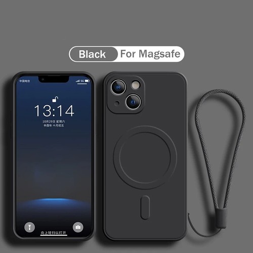 Magsafe Magnetic Silicone Strap Case For iPhone 15 16 14 13 12 11 Pro Max Mini - Picture 8 of 15