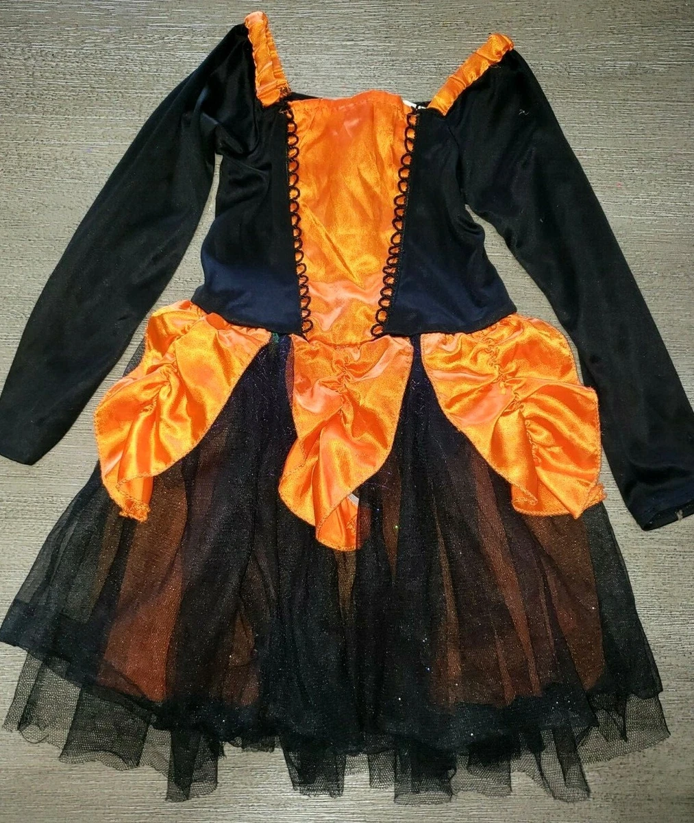 Orange halloween skirt top
