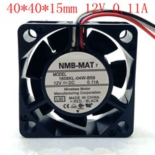 NMB 1606KL-04W-B59 12V 0.11A 4015 4cm 3-pin double ball industrial computer fan