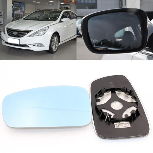 For Hyundai Sonata 2011-2015 Side View Door Mirror Blue Glass With Base Heated