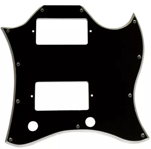 New 5 Ply Guitar Pickguard For US Gibson SG Standard Style Full Face,Black