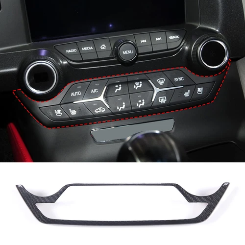 Real Dry Carbon Fiber Full Interior Trim Cover Set Fit For Corvette C7 2014-2019 - Foto 38 di 53