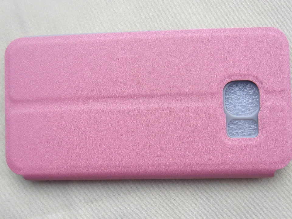 Flip Folio Cover S View Faux Leather Case for Samsung Galaxy S6 Edge - Image 3 of 4