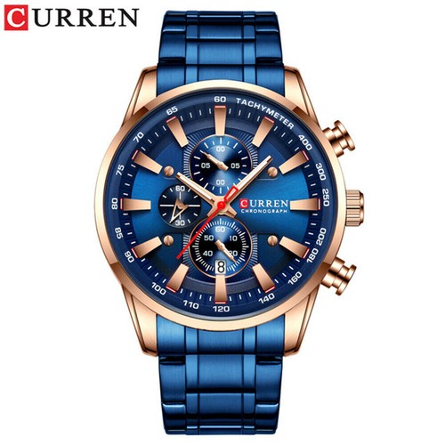 CURREN Uhren Herren Luxusmarke Uhr Sport Wasserdicht Chronograph Quarz Luxus - Bild 16 von 18