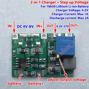 1S 3.7V Cell Lipo Lithium Li-ion Battery Micro USB Charger Protection Module DIY