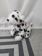 Wild Republic Dalmatian Dog Plush 7 Inch Red Collar Stuffed Animal Toy