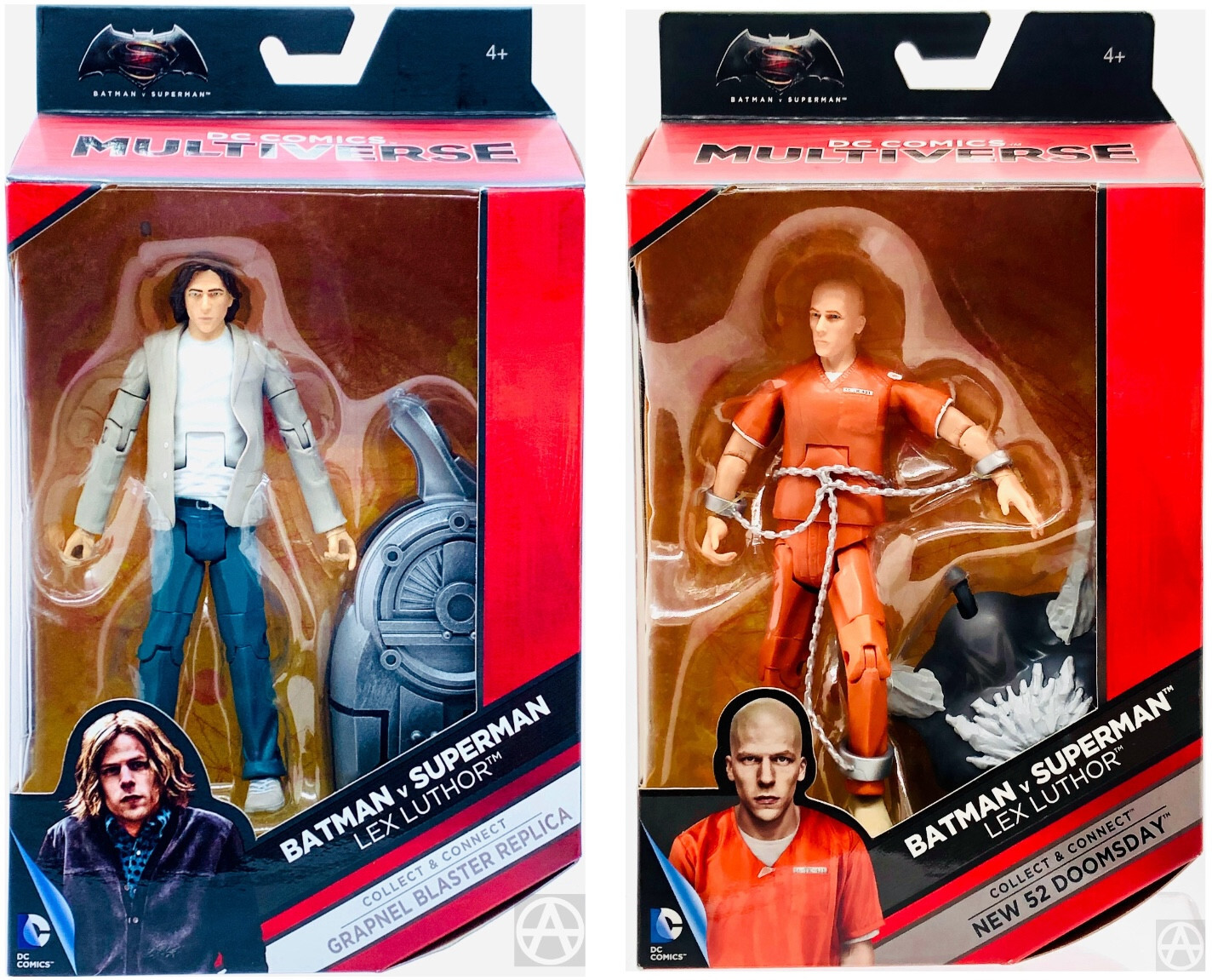 DC Comics Multiverse LEX LUTHOR Batman v Superman Dawn of Justice Mattel 2 Pack