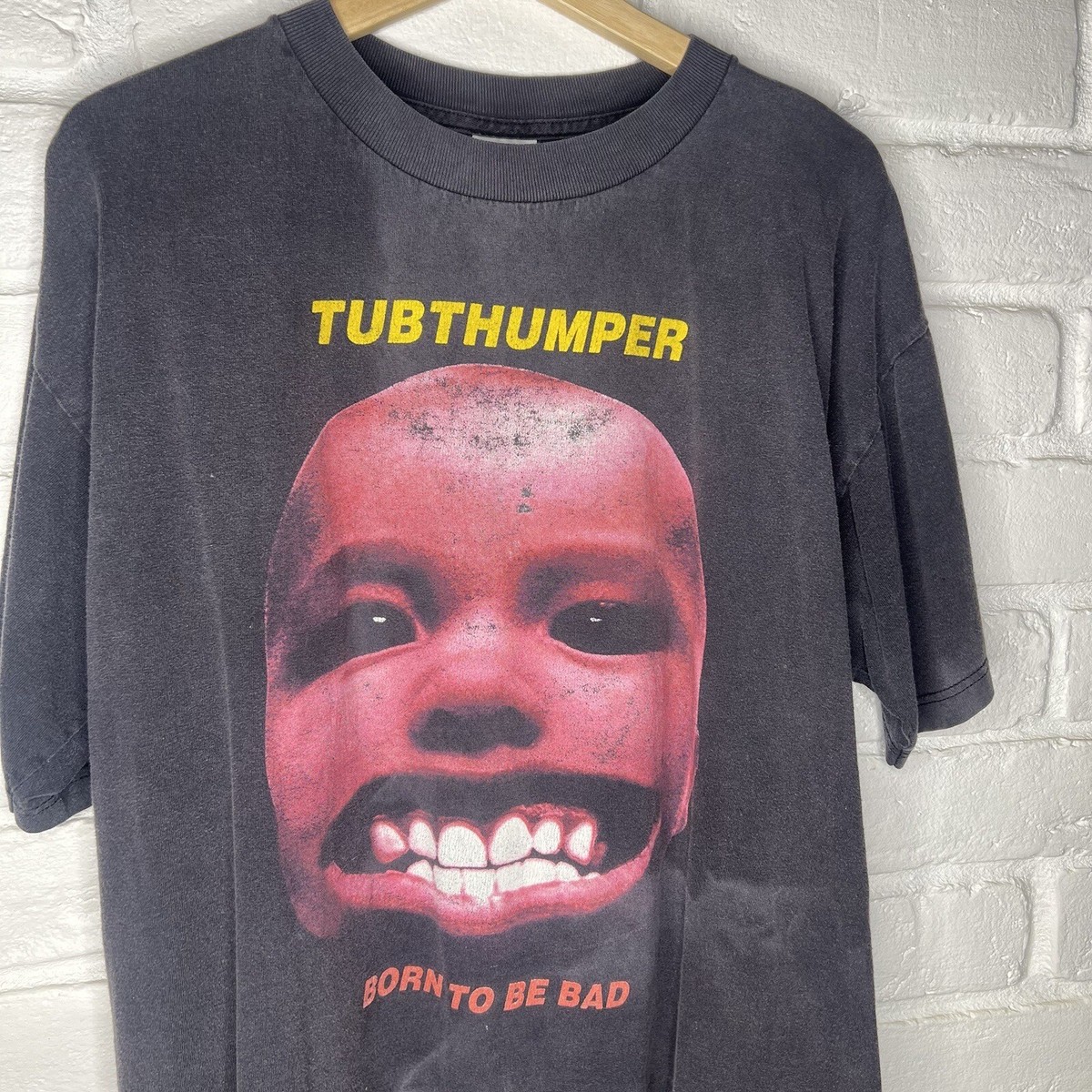 ビンテージ Chumbawamba Tシャツ XL natural born Vintage 90's Tubthumper Chumbawamba Born To Be Bad T-Shirt