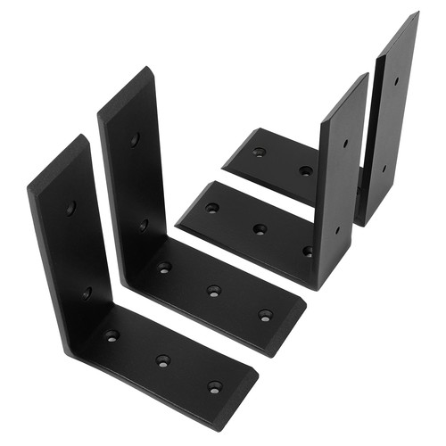 4 Heavy Duty Black Steel 6"x8" Countertop Support Brackets! Corbel Lot L Shelf - Picture 7 of 12