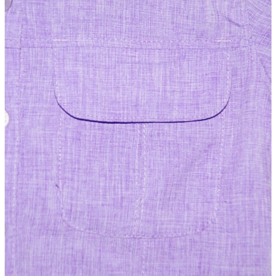 Magellan Outdoors Girls Shirt Top XS Purple Button Front Vented Fishing Pockets - Изображение 3 из 4