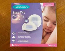 Lansinoh Stay Dry Nursing Pads 36ct Super Absorbent Washable