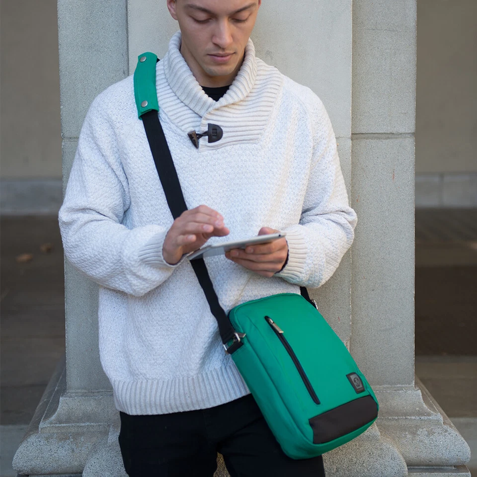 For 10" iPad Pro 11 / iPad Air 5 Nylon School Laptop Case Tablet Crossbody Bag - Image 2 of 4