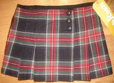 Girl's Holiday Oshkosh Plaid Wrap Around Skirt NWT 28