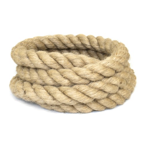 CUERDA DE YUTE 26-28mm Fibra Natural Hecha de Yuta de Cáñamo, cuerda gruesa - Imagen 3 de 6