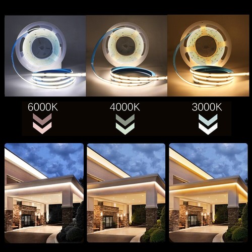 USB 5V COB LED Streifen superdünn 8 mm 320 LEDs/m weich flexibel FOB Lichtleiste Dekor - Bild 12 von 25