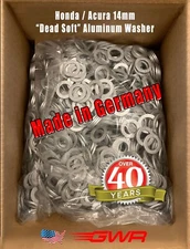 GERMAN 14mm Oil Drain Plug Crush Washers  P/N 94109-14000 For HONDA/ ACURA (FS)