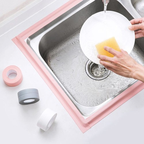 Nastro Sigillatura Cucina Strappo Adesivo PVC Sigillante Bagno Lavello - Foto 19 di 23