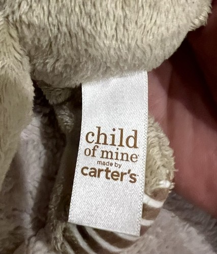 Carter’s My First Bear Plush Baby Rattle Tan And White Stuff Animal 8” - Picture 7 of 11