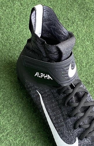 Botines de fútbol para hombre Nike Alpha Menace Elite 2 FlyKnit talla 11,5 anchos negros - Imagen 14 de 14