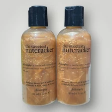 (2) Philosophy the sweetest nutcracker Shampoo, Shower Gel & Bubble Bath 6 oz