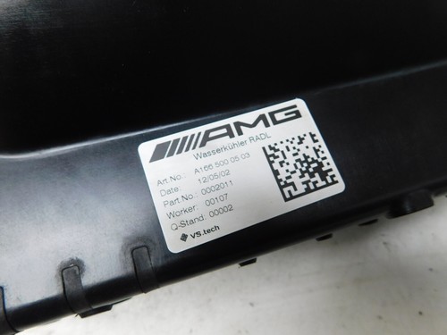 Mercedes Benz M Class ML63 AMG W166 Auxiliary Radiator A1665000503 J105 - Picture 2 of 4