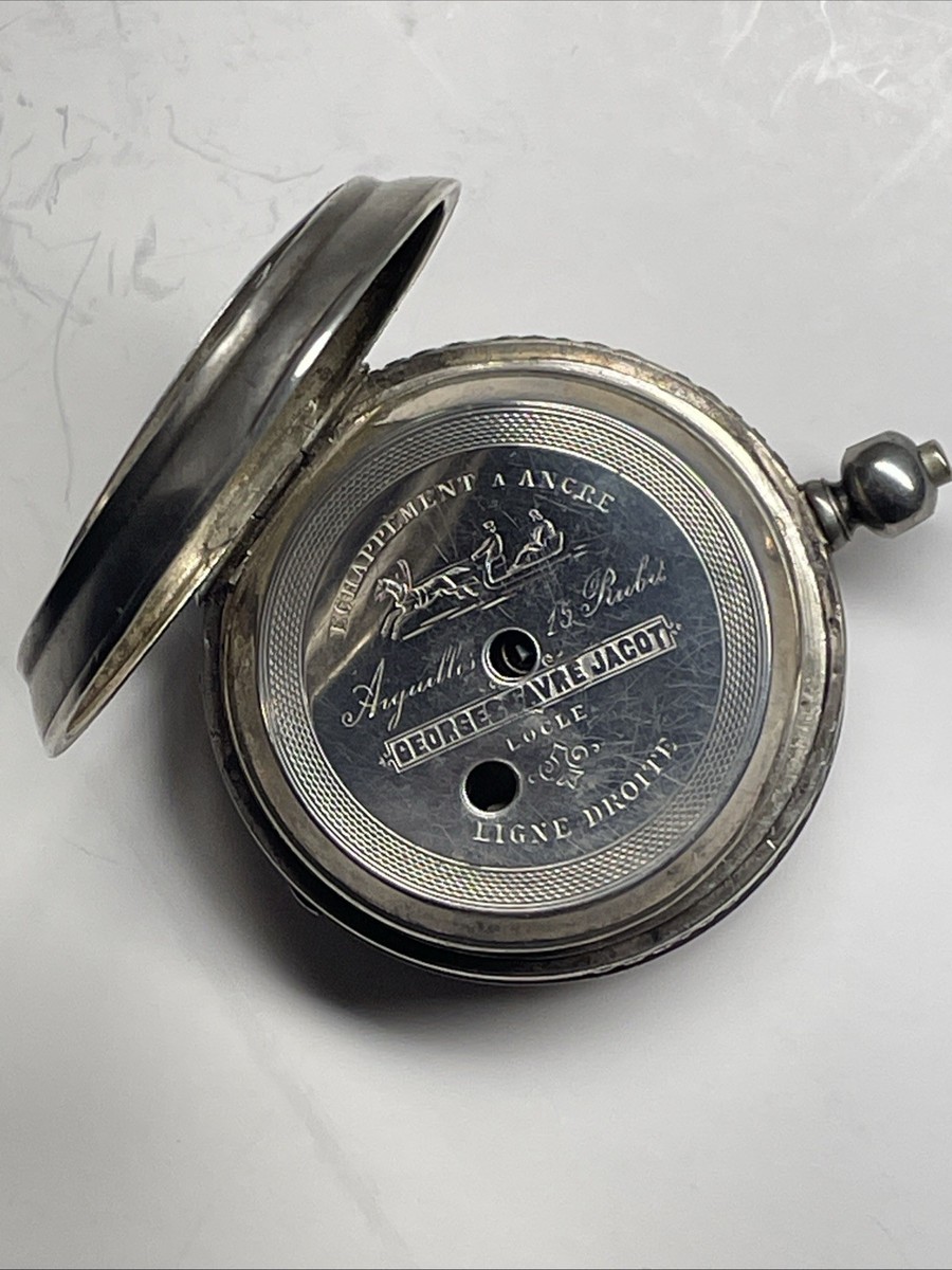 Georges Favre Jacot Schweiz Russland Swiss Locle Silver Pocket