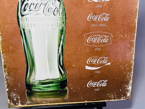 THE COCA-COLA SPENCERIAN SCRIPT TIN METAL SIGN NEW 12.5" X 16" Shop ManCave ART - Picture 3 of 8