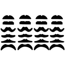 24 PCS Fake Mustaches,Mustache Party,Mustache for 100th Day of School,Masquer...