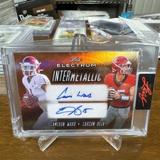 Cam Ward Carson Beck 2024 Leaf Electrum Intermetallic Bronze Auto 14/15Miami