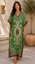 Women Loose Kaftan Maxi Dress Long Size Casual Boho Womens Caftan Summer Wear