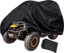 ATV Cover with Buckle Waterproof, 420D Heavy Duty Ripstop Protects 4 Wheeler fro
