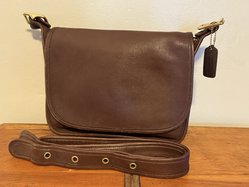 VTG COACH 9951 Patricia’s Legacy Crossbody Brown Mahogany Leather Saddle Bag
