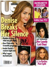 Denise Richards Signed Us Weekly Magazine